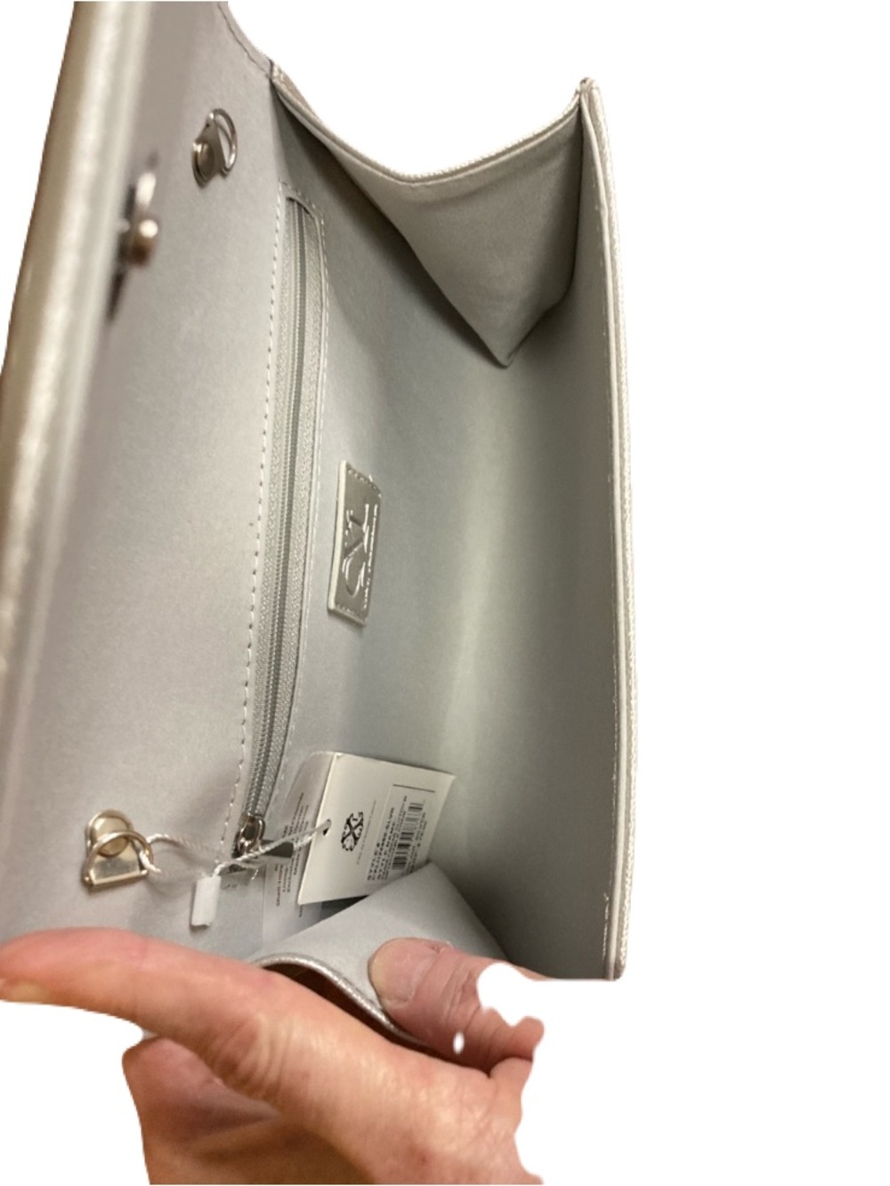 Christian Lacroix Paris Glam Chain,
Silver Clutch Silver NWT - Picture 7 of 7